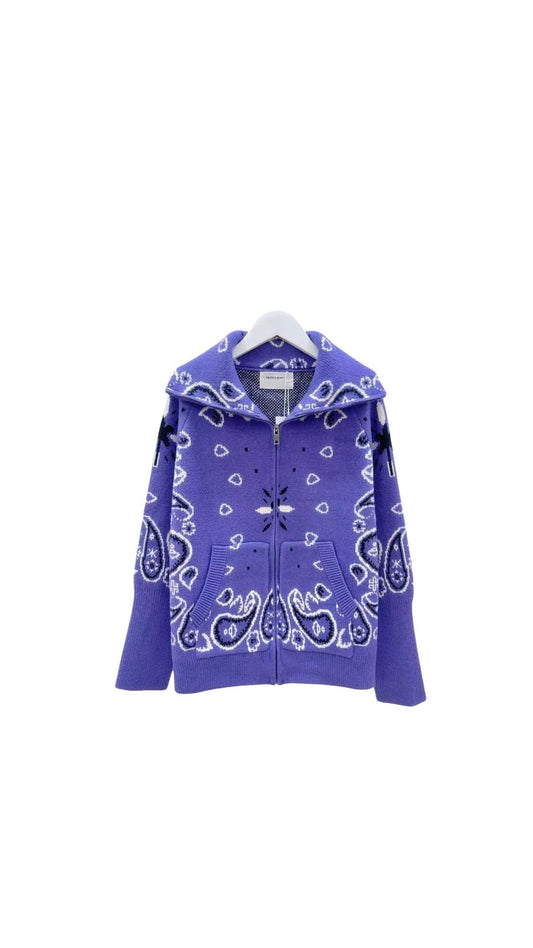 Bandana zipper purple