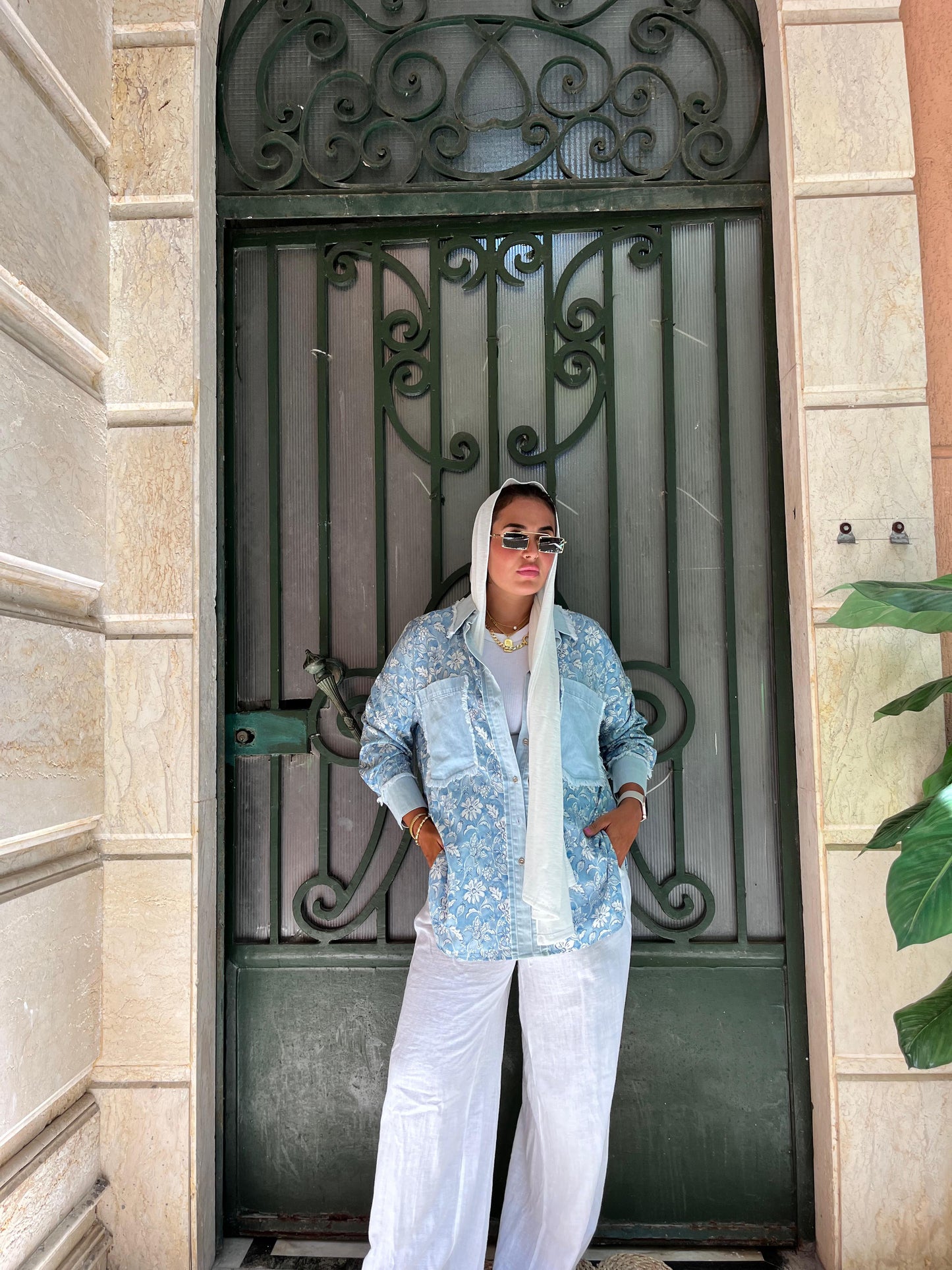Shirt Floral Bluesyal Lumine Silk