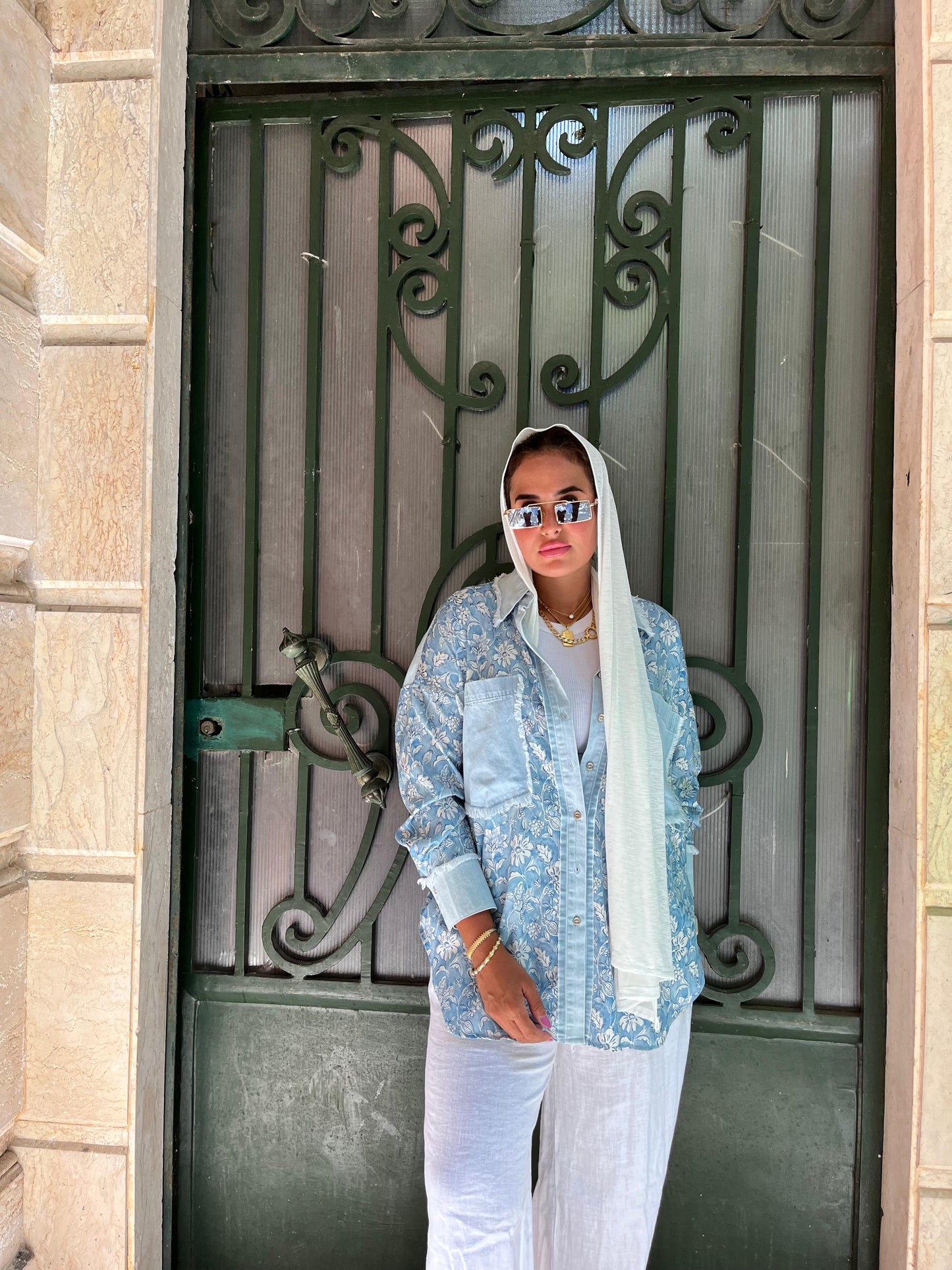 Shirt Floral Bluesyal Lumine Silk