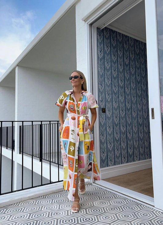 Pattern Almais Dress Letters