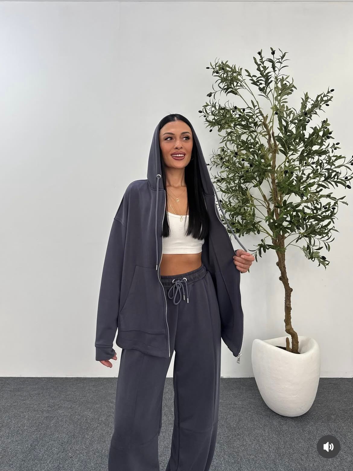 Set Long Hoddie Navy