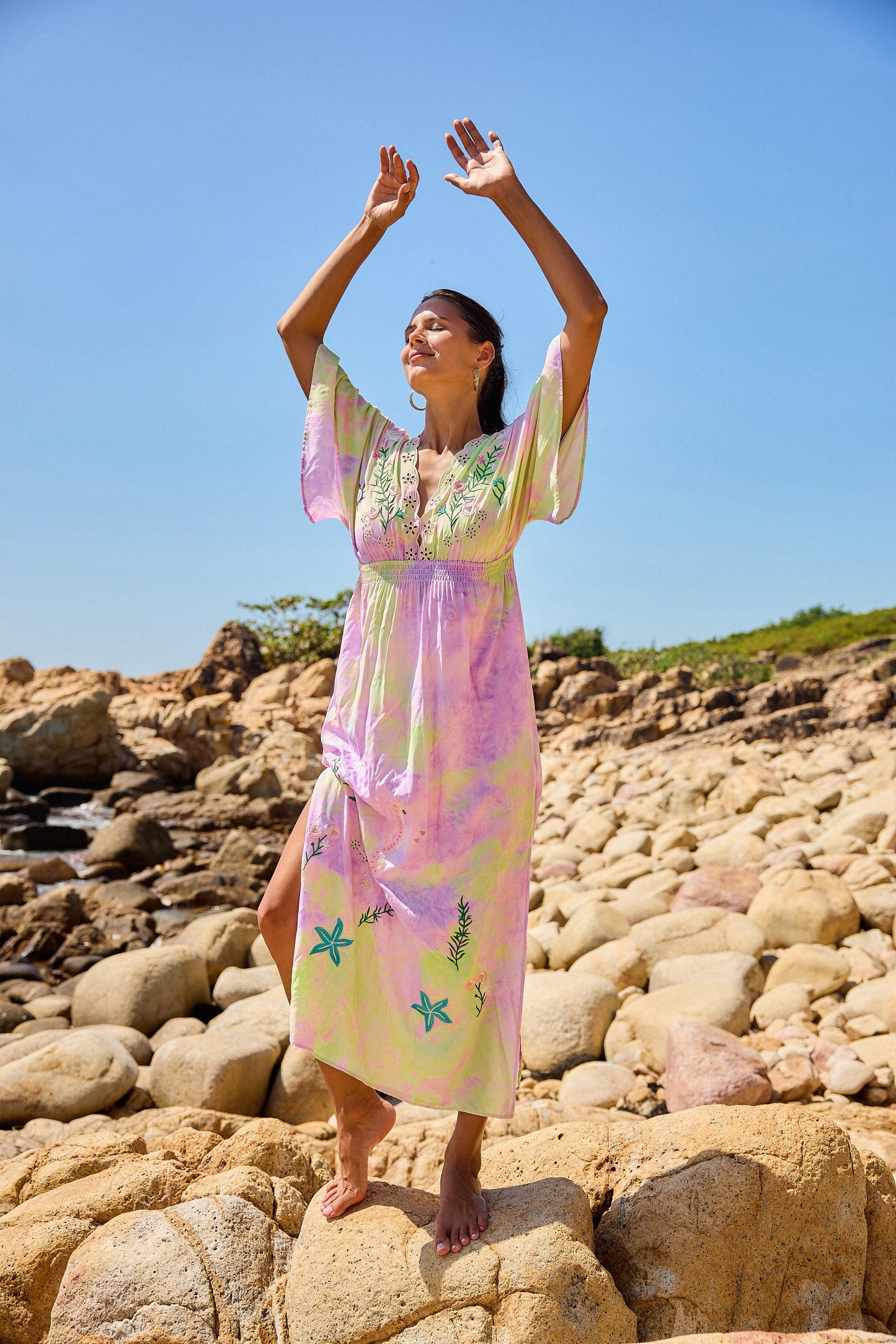 Dress Tie Die Purple/Pink