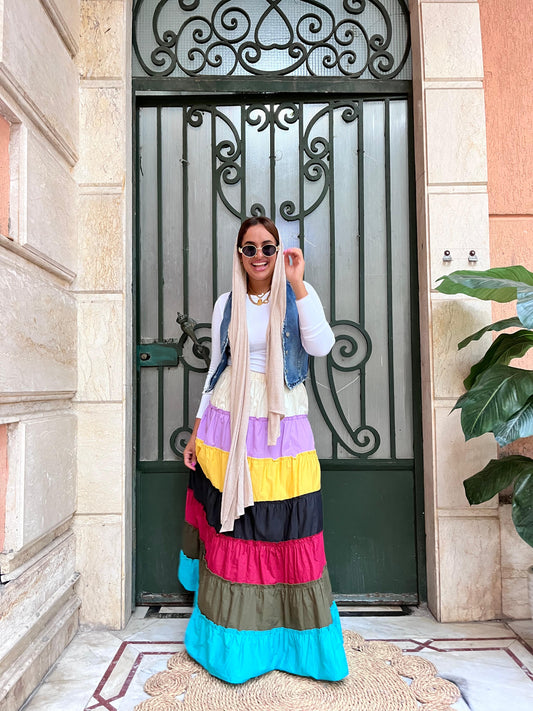 Skirt Boho Colorful