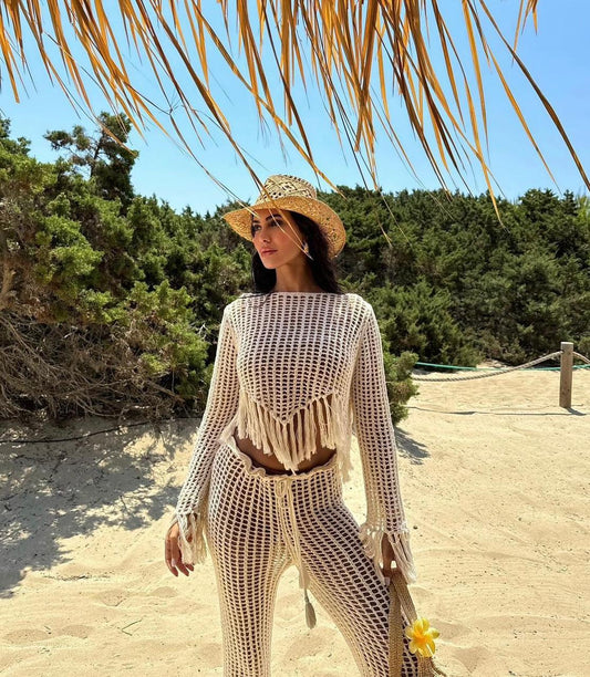 Crochet Set Pants + Top