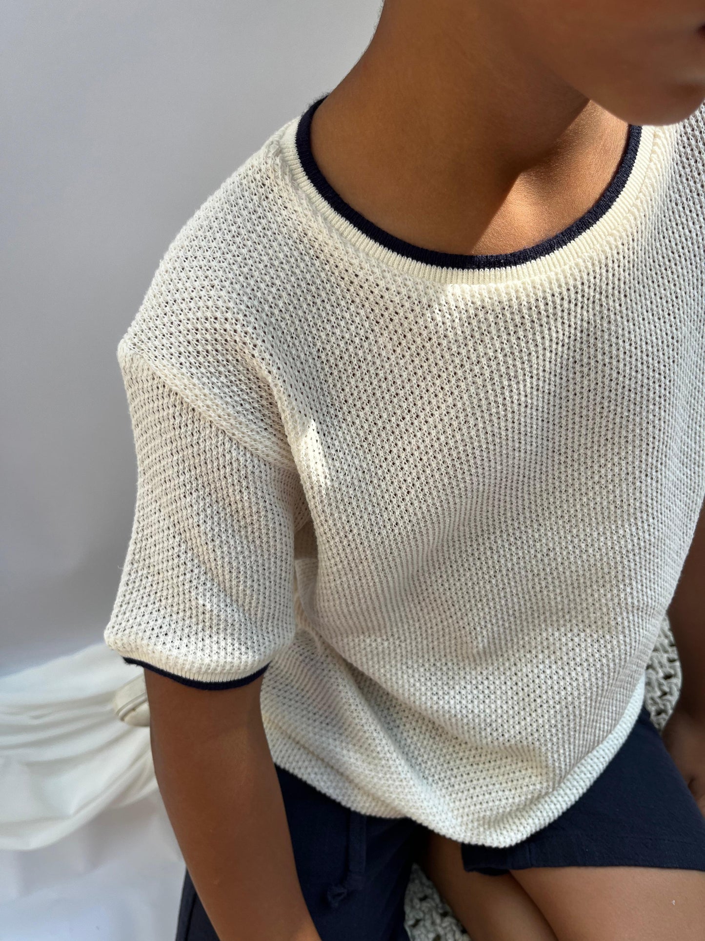 Blue Neck Shirt