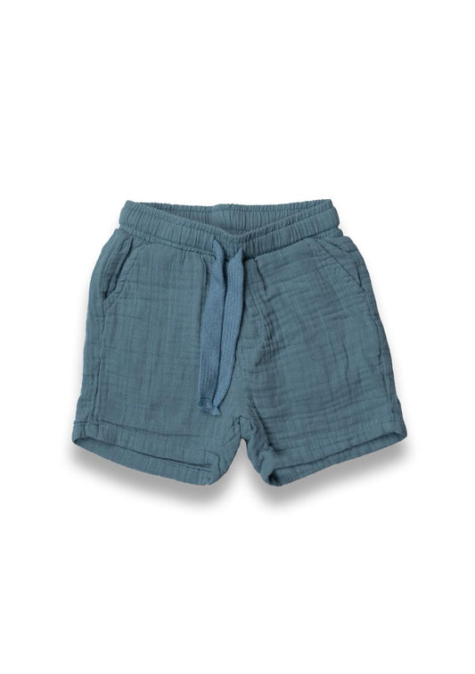 Light Blue Cotton x Linen Short