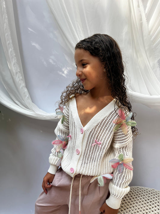 Crochet Flower Cardigan