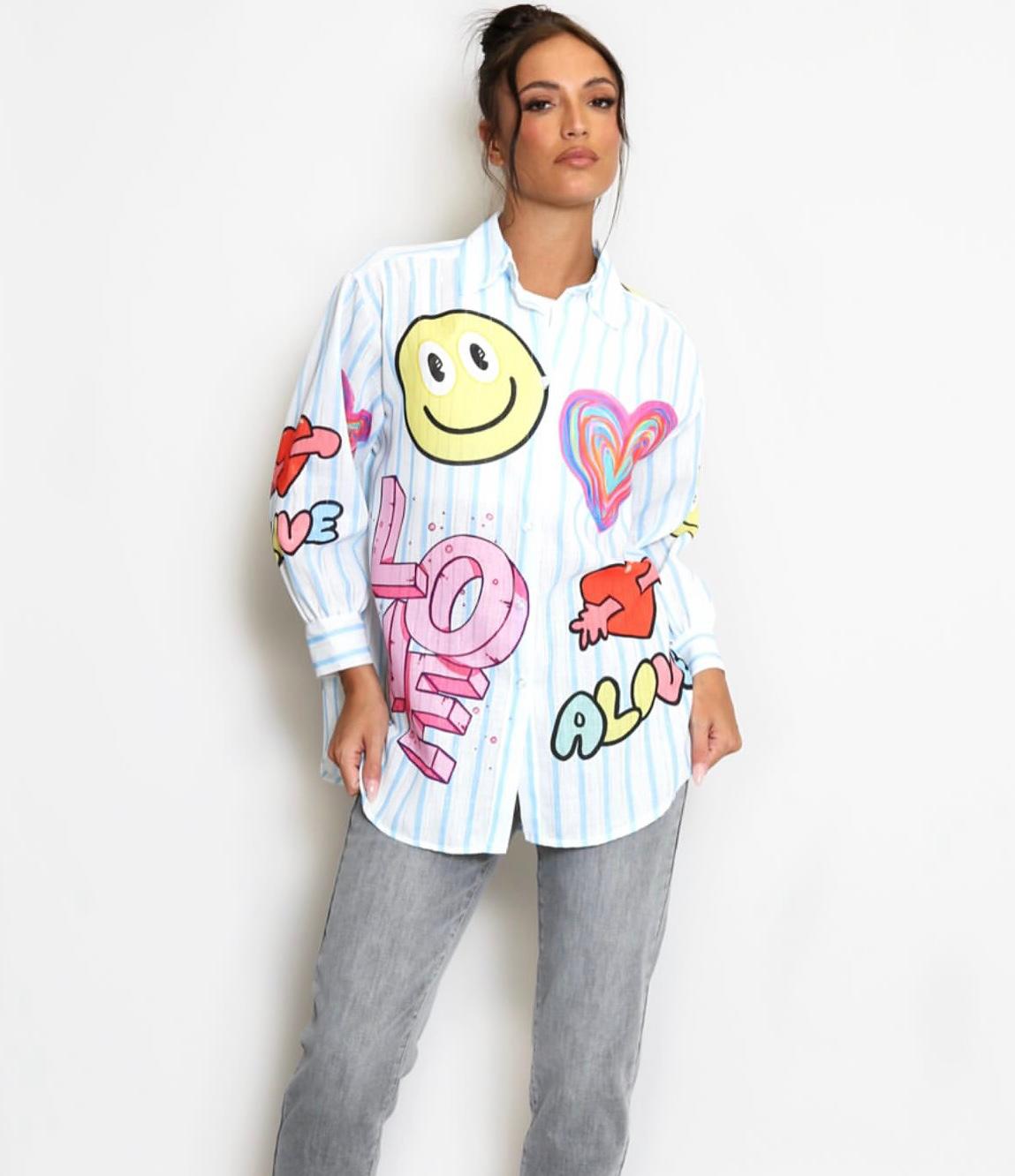 April Vintage Shirt smile face