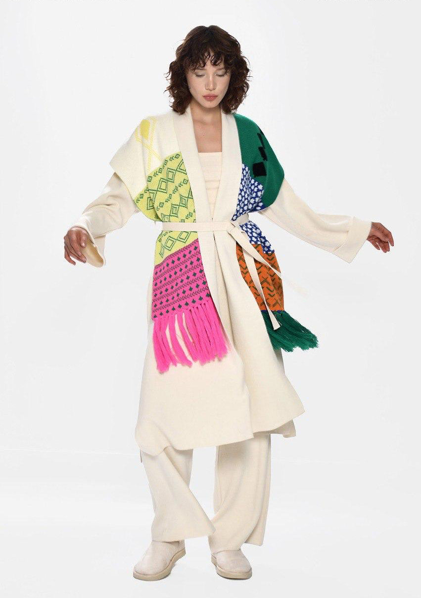 Cardigan Off white Mix